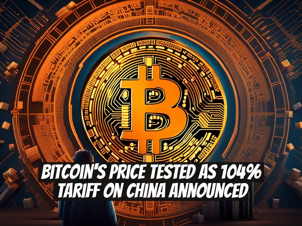 Bitcoin's Price Tested as 104% Tariff on China Announced