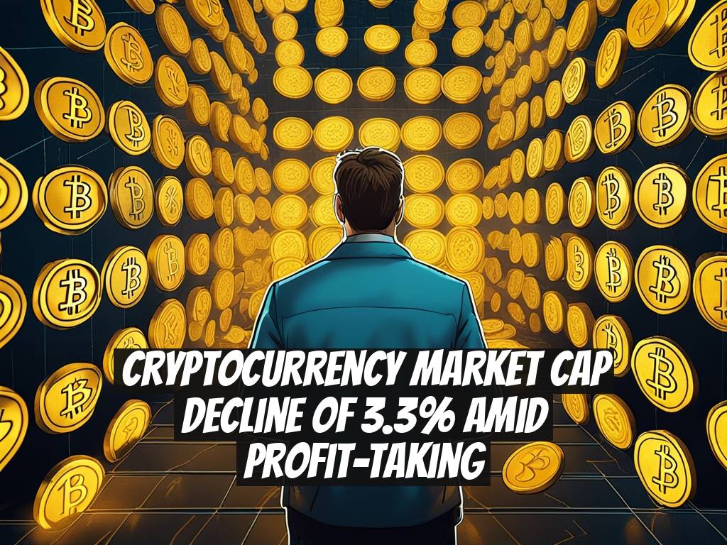 Cryptocurrency Market Cap Decline of 3.3% Amid Profit-Taking