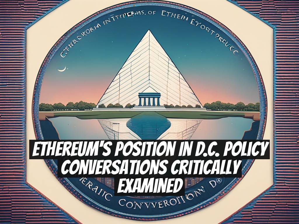 Ethereum's Position in D.C. Policy Conversations Critically Examined