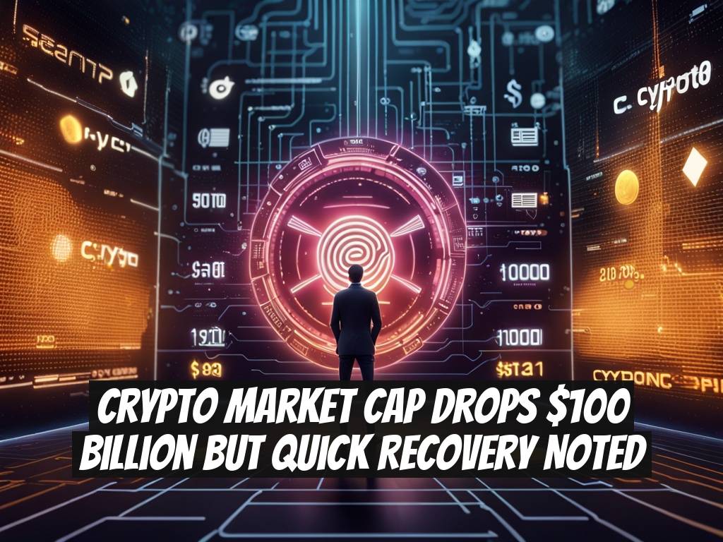 Crypto Market Cap Drops $100 Billion but Quick Recovery Noted