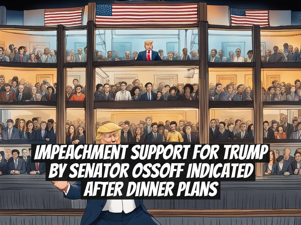 Impeachment Support for Trump by Senator Ossoff Indicated After Dinner Plans
