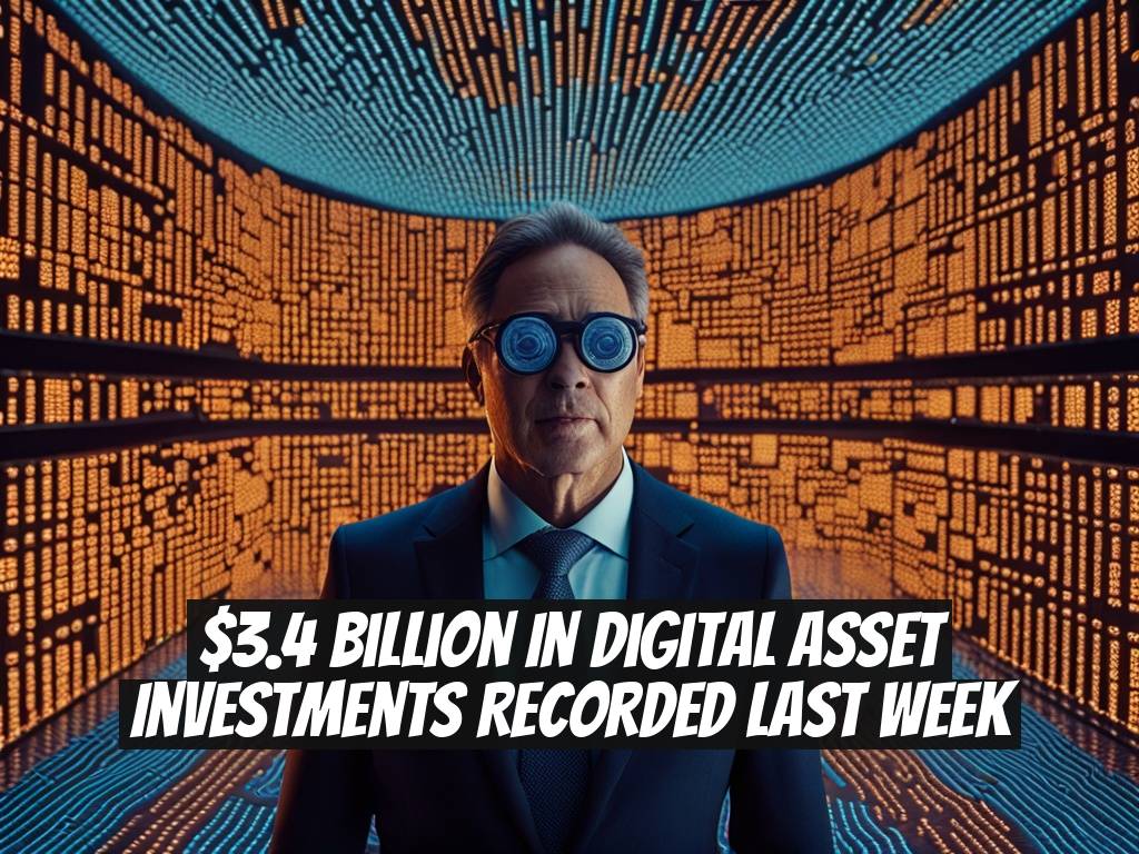 $3.4 Billion in Digital Asset Investments Recorded Last Week