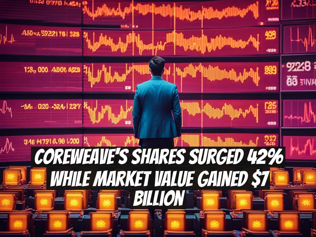 CoreWeave's Shares Surged 42% While Market Value Gained $7 Billion