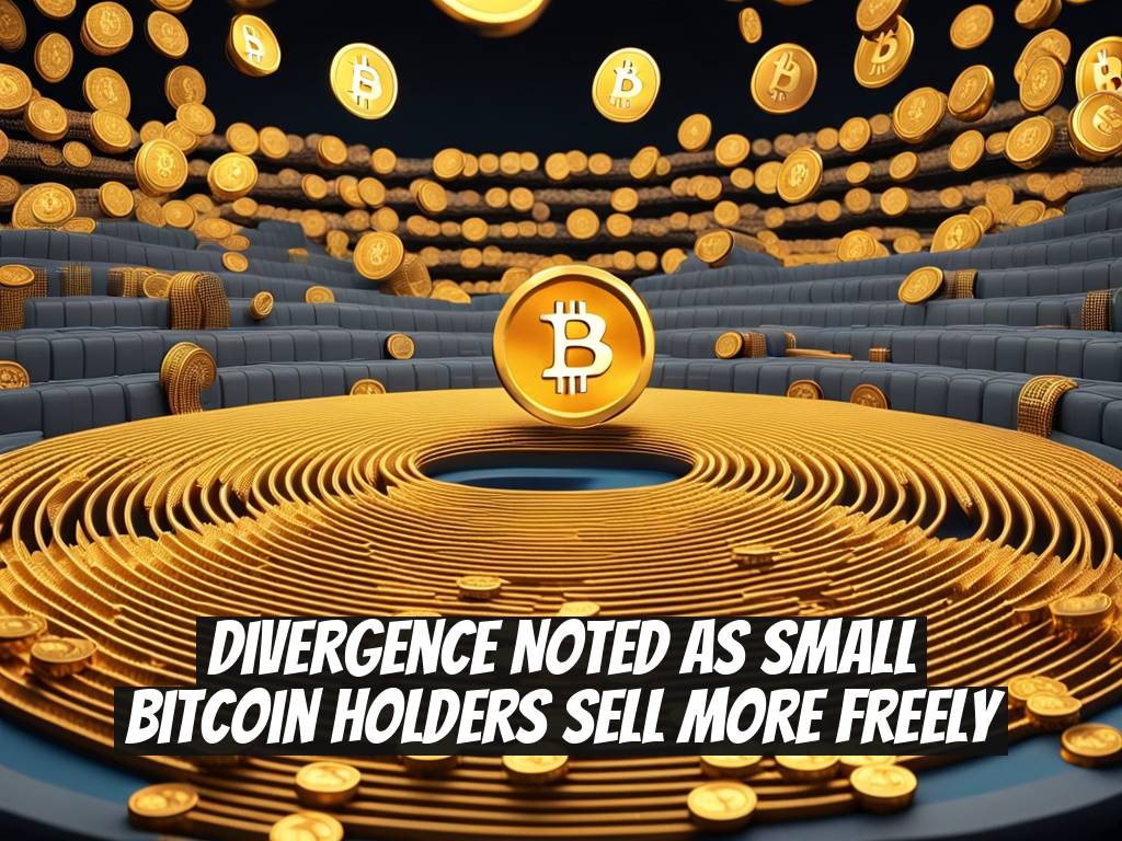 Divergence Noted as Small Bitcoin Holders Sell More Freely