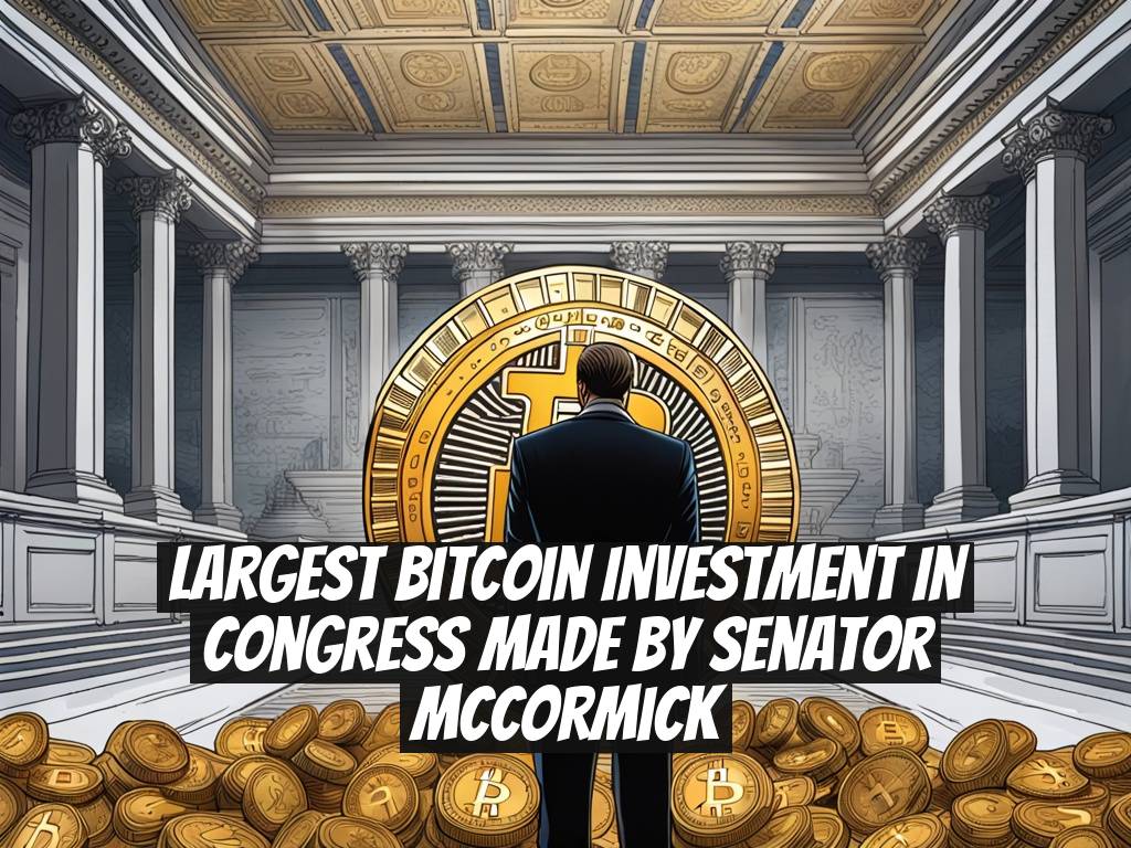 Largest Bitcoin Investment in Congress Made by Senator McCormick