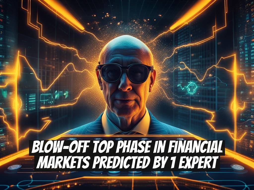 Blow-Off Top Phase in Financial Markets Predicted by 1 Expert