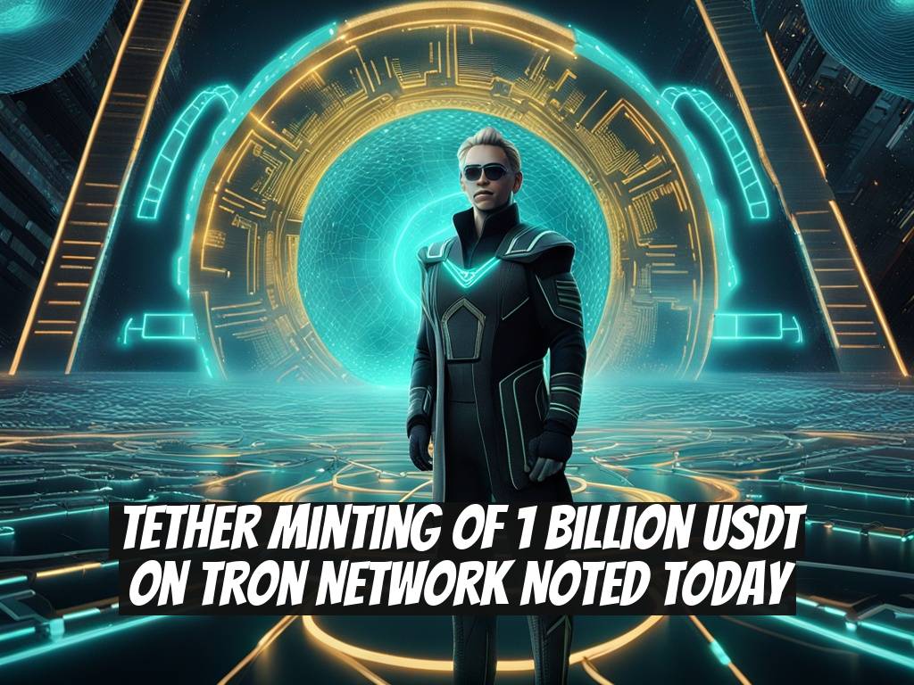 Tether Minting of 1 Billion USDT on Tron Network Noted Today