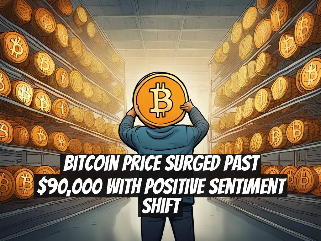 Bitcoin Price Surged Past $90,000 with Positive Sentiment Shift