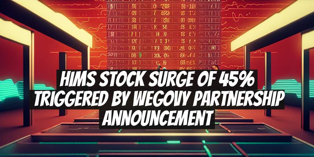 HIMS Stock Surge of 45% Triggered by Wegovy Partnership Announcement