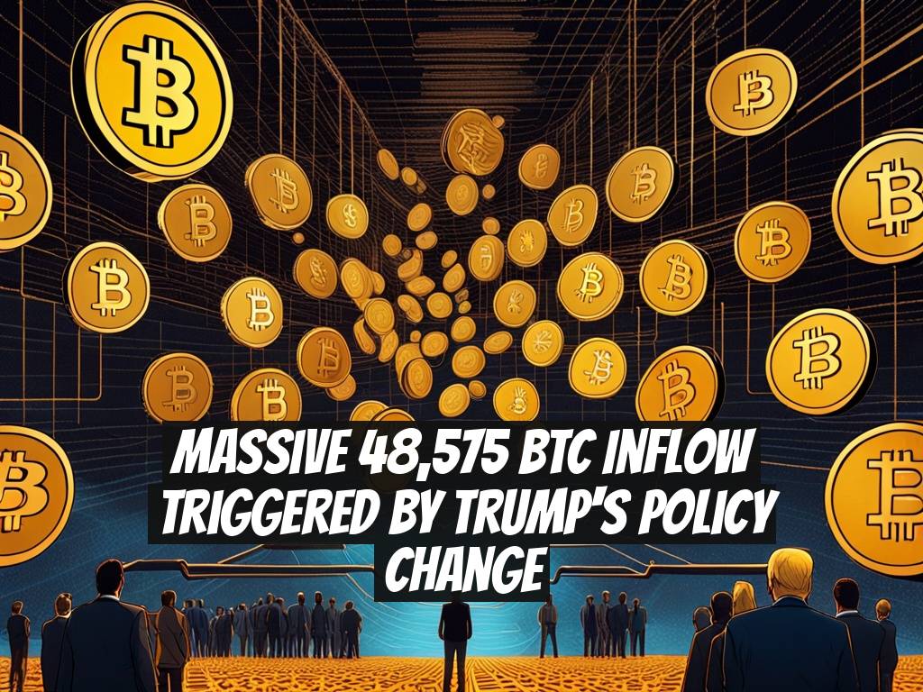 Massive 48,575 BTC Inflow Triggered by Trump's Policy Change