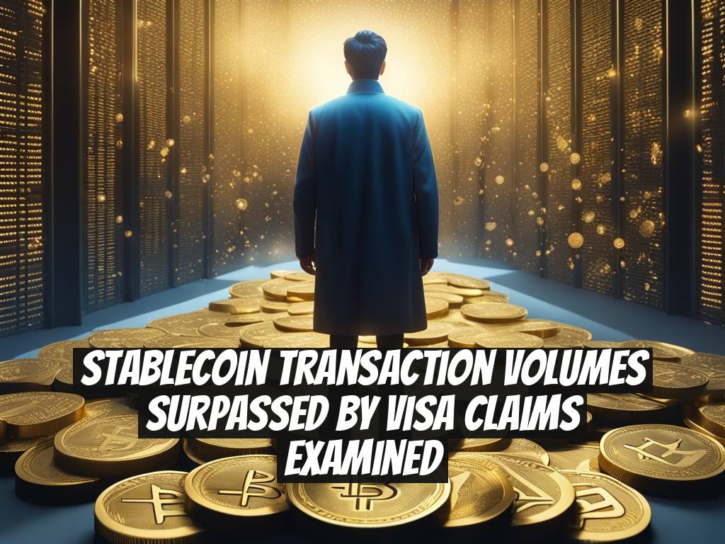 Stablecoin Transaction Volumes Surpassed by Visa Claims Examined