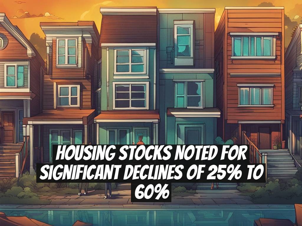 Housing Stocks Noted for Significant Declines of 25% to 60%