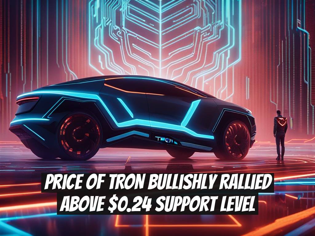 Price of TRON Bullishly Rallied Above $0.24 Support Level
