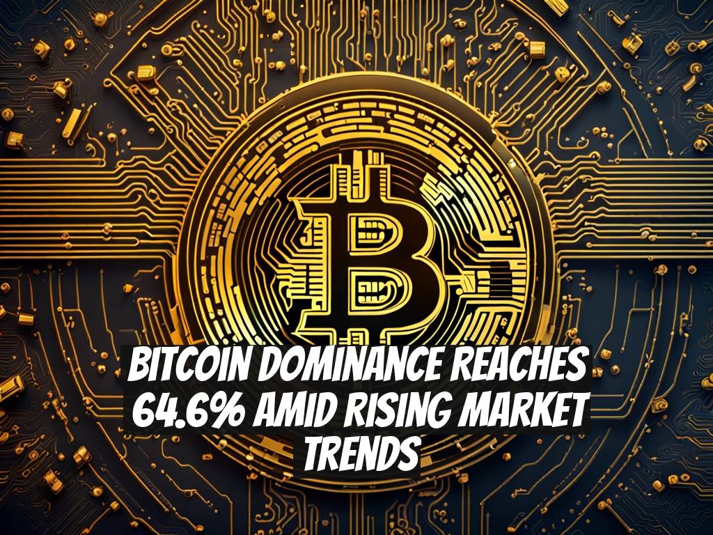 Bitcoin Dominance Reaches 64.6% Amid Rising Market Trends