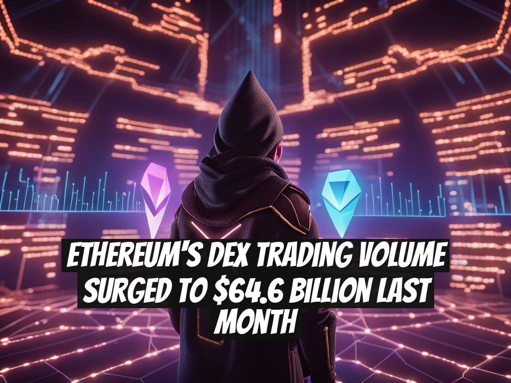 Ethereum's DEX Trading Volume Surged to $64.6 Billion Last Month