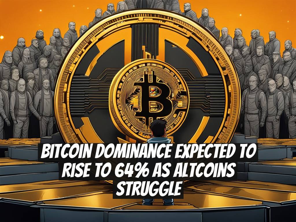 Bitcoin Dominance Expected to Rise to 64% as Altcoins Struggle
