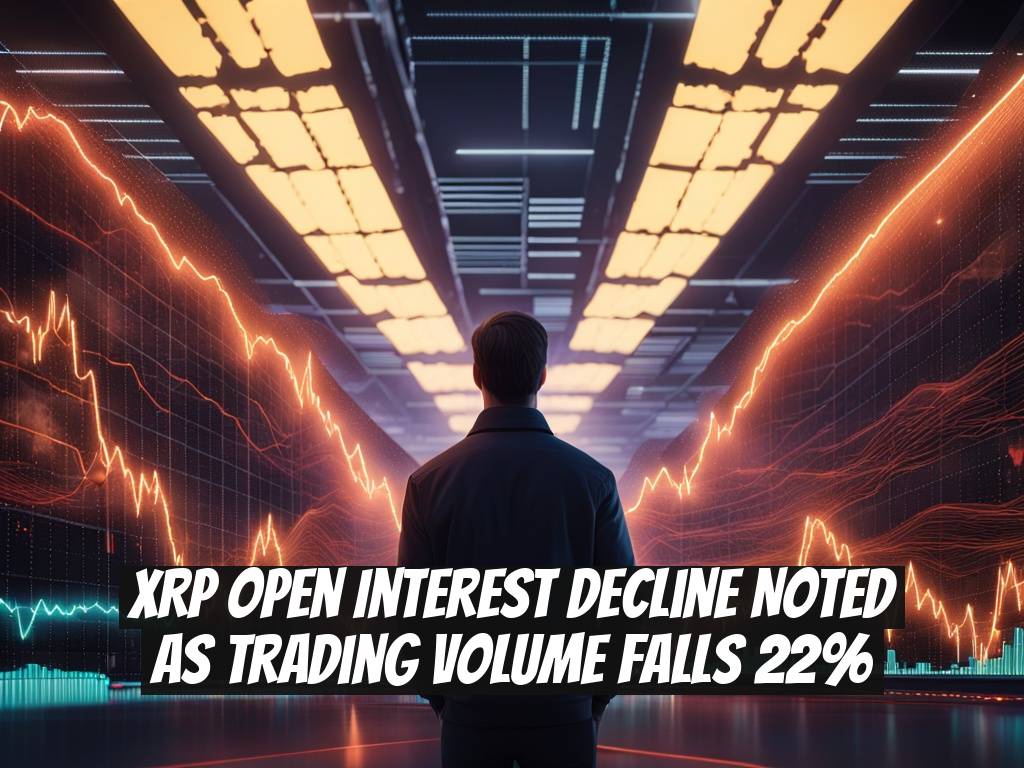 XRP Open Interest Decline Noted as Trading Volume Falls 22%