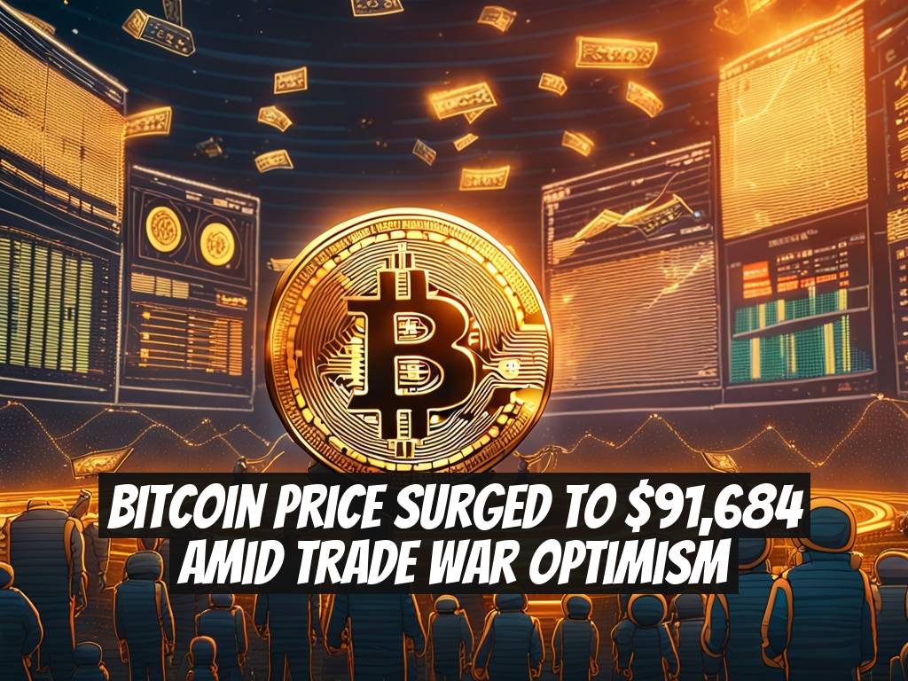 Bitcoin Price Surged to $91,684 Amid Trade War Optimism