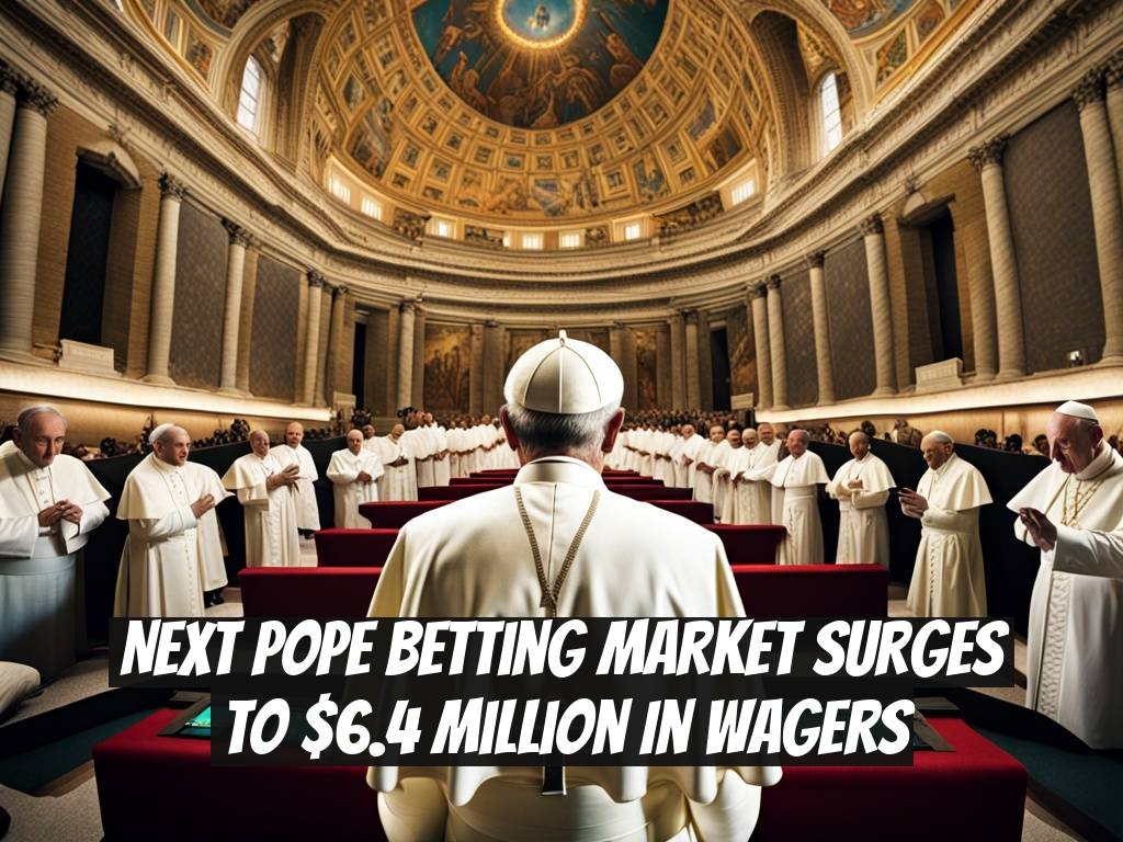 Next Pope Betting Market Surges to $6.4 Million in Wagers