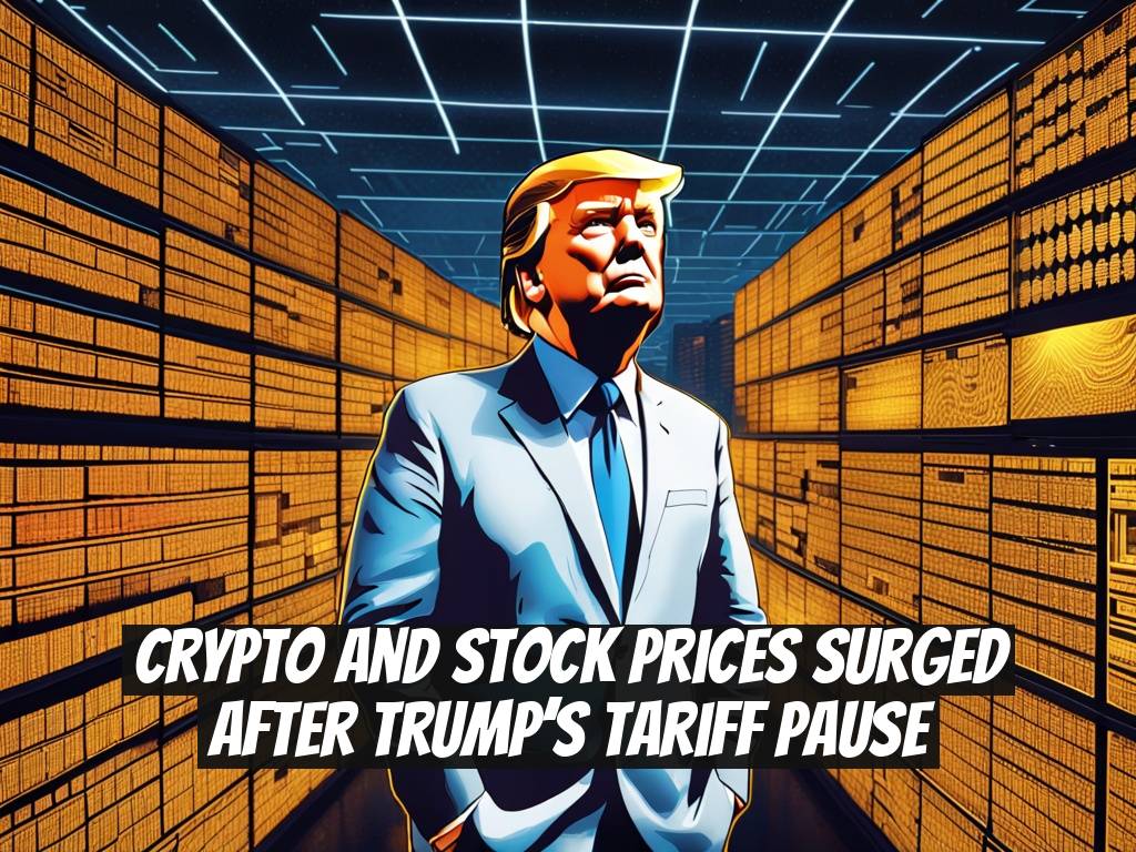 Crypto and Stock Prices Surged After Trump’s Tariff Pause
