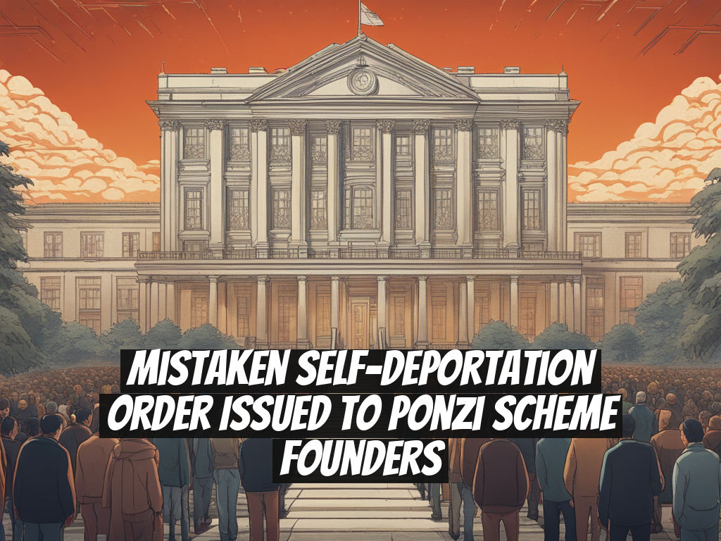 Mistaken Self-Deportation Order Issued to Ponzi Scheme Founders