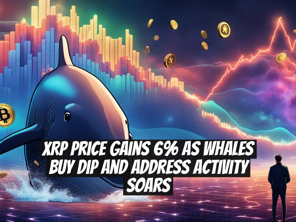 XRP Price Gains 6% as Whales Buy Dip and Address Activity Soars