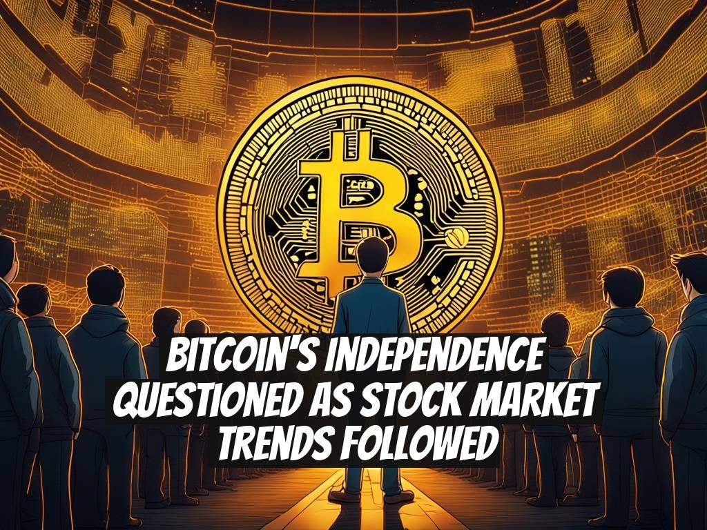 Bitcoin's Independence Questioned as Stock Market Trends Followed