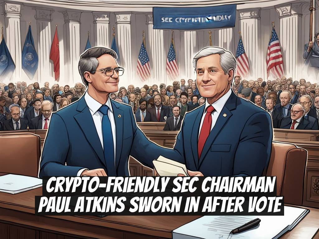Crypto-Friendly SEC Chairman Paul Atkins Sworn In After Vote