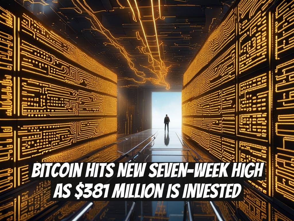 Bitcoin Hits New Seven-Week High as $381 Million Is Invested