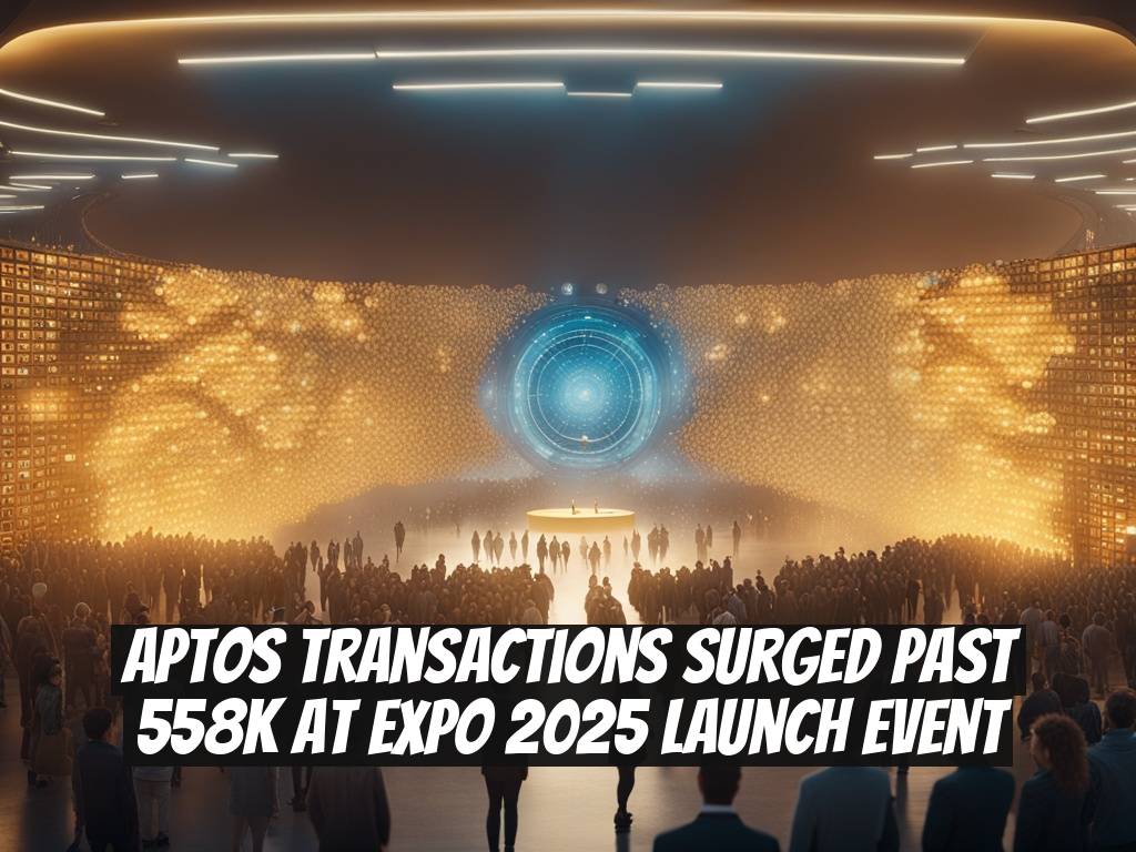 Aptos Transactions Surged Past 558K at Expo 2025 Launch Event