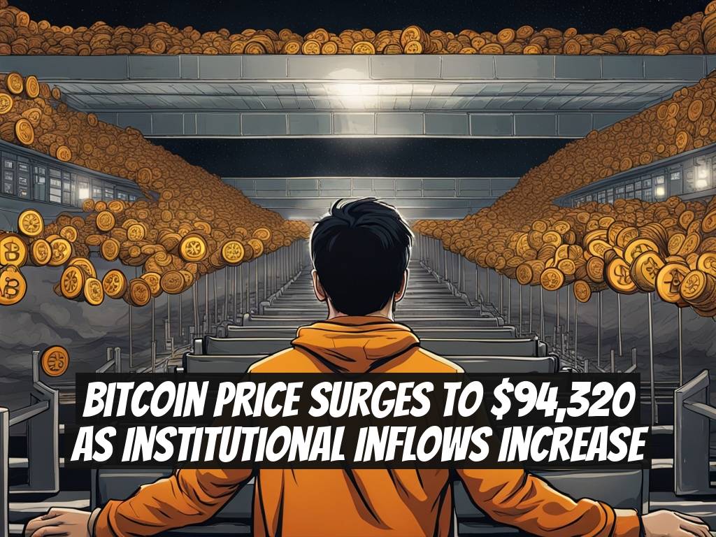 Bitcoin Price Surges to $94,320 as Institutional Inflows Increase