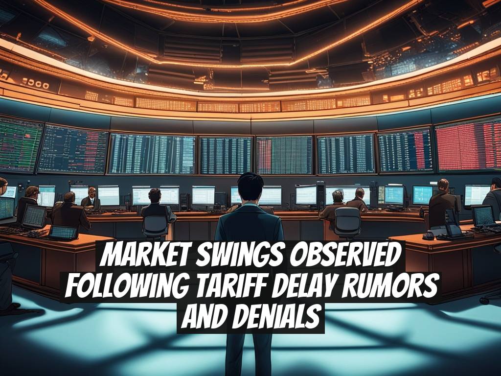 Market Swings Observed Following Tariff Delay Rumors and Denials