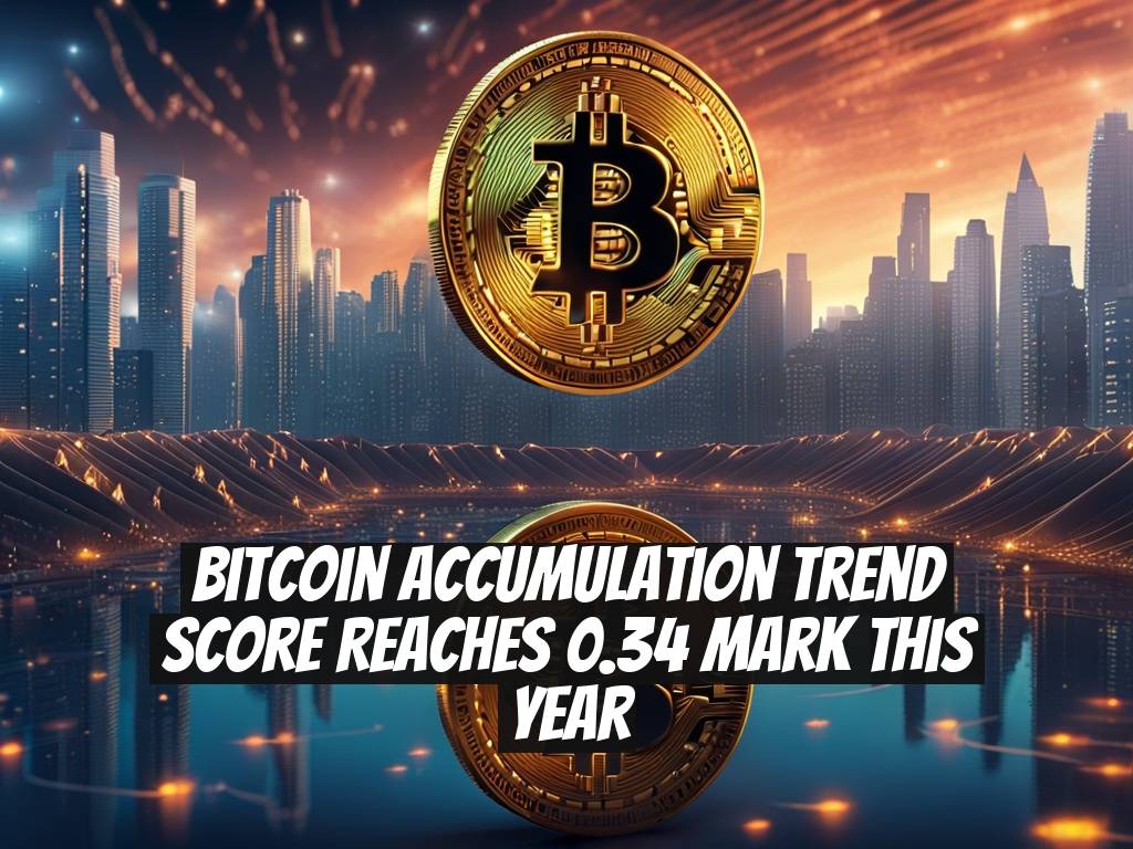 Bitcoin Accumulation Trend Score Reaches 0.34 Mark This Year