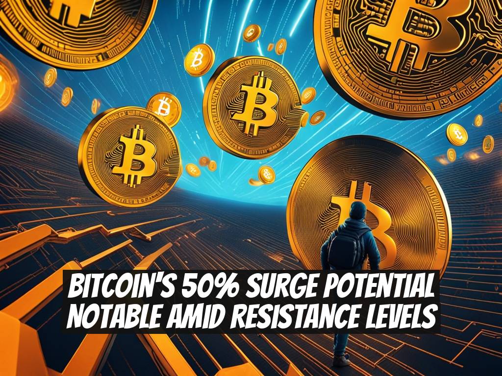 Bitcoin's 50% Surge Potential Notable Amid Resistance Levels