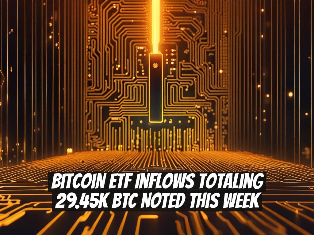 Bitcoin ETF Inflows Totaling 29.45K BTC Noted This Week