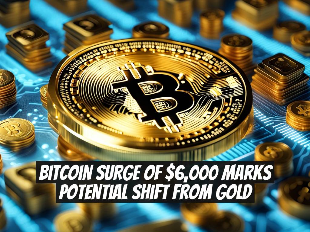 Bitcoin Surge of $6,000 Marks Potential Shift from Gold