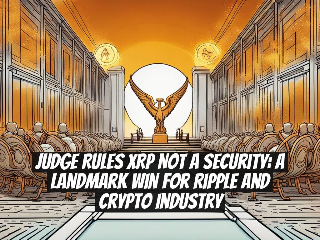 Judge Rules XRP Not a Security: A Landmark Win for Ripple and Crypto Industry