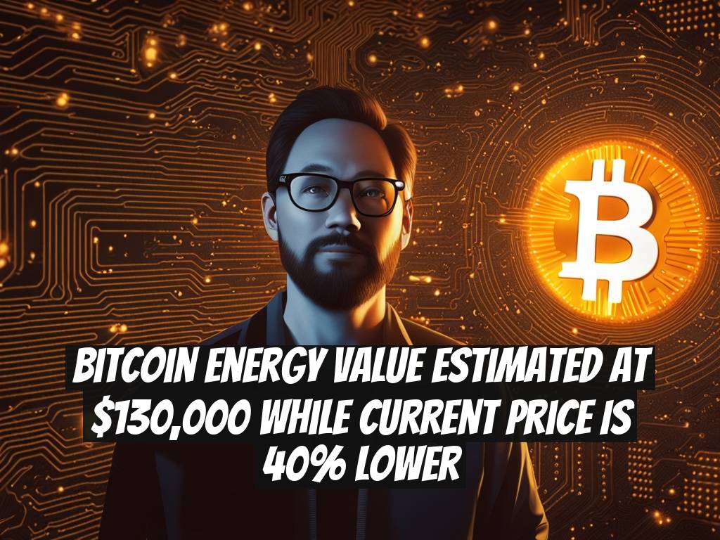 Bitcoin Energy Value Estimated at $130,000 While Current Price Is 40% Lower