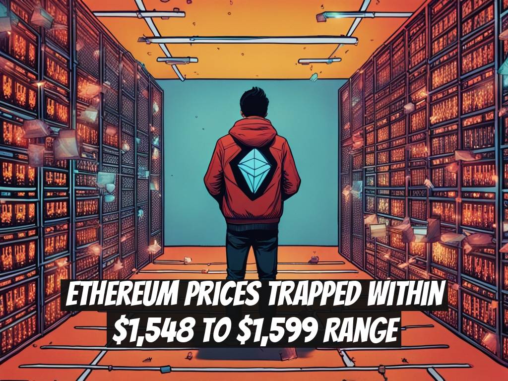 Ethereum Prices Trapped Within $1,548 to $1,599 Range