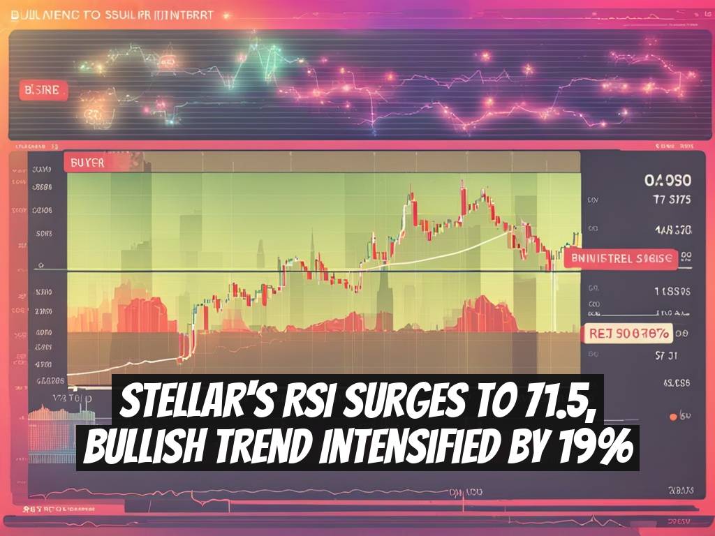 Stellar's RSI Surges to 71.5, Bullish Trend Intensified by 19%