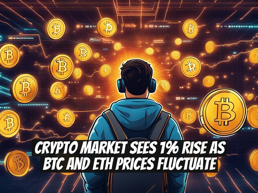 Crypto Market Sees 1% Rise as BTC and ETH Prices Fluctuate