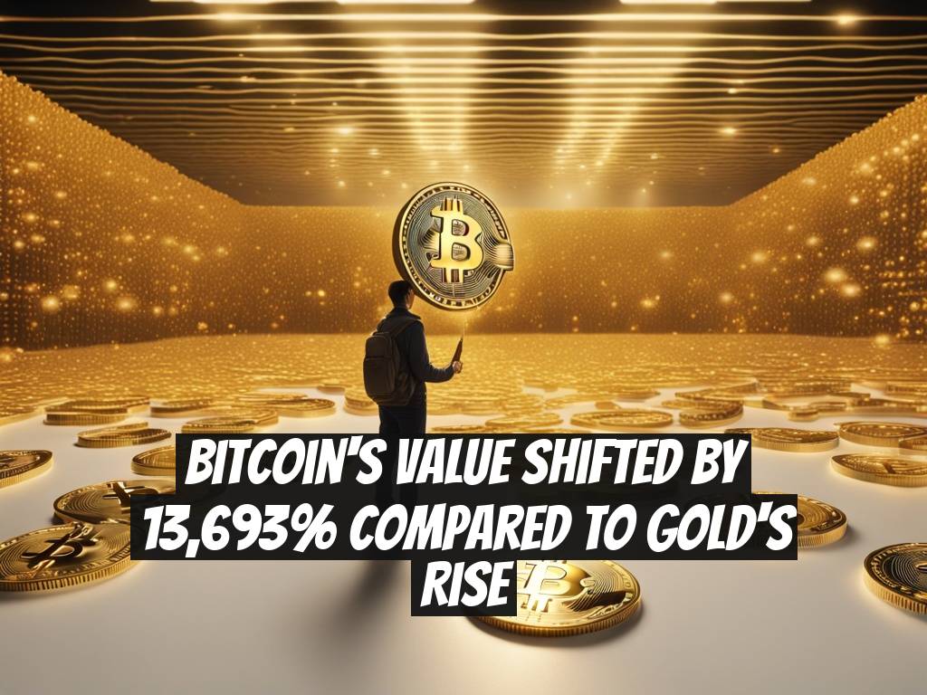 Bitcoin's Value Shifted By 13,693% Compared To Gold's Rise