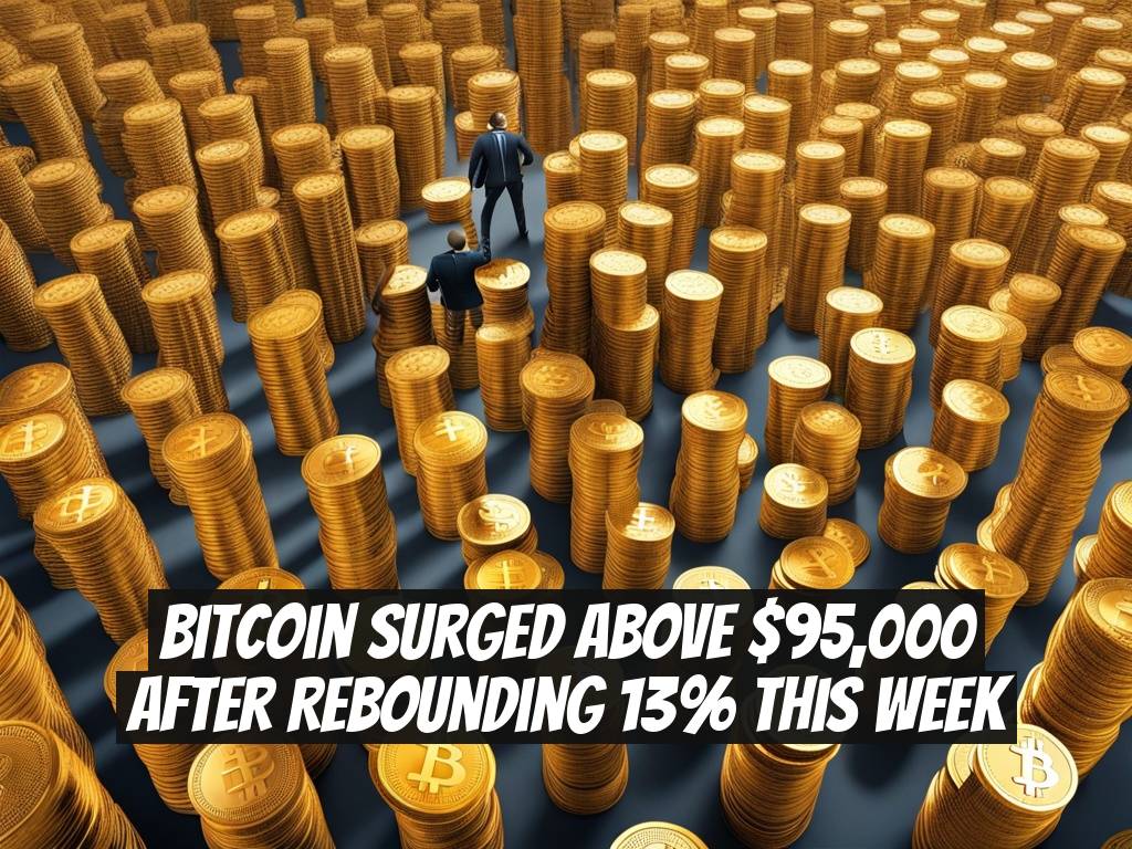 Bitcoin Surged Above $95,000 After Rebounding 13% This Week