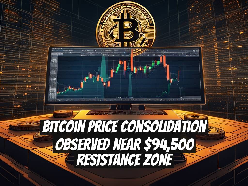 Bitcoin Price Consolidation Observed Near $94,500 Resistance Zone