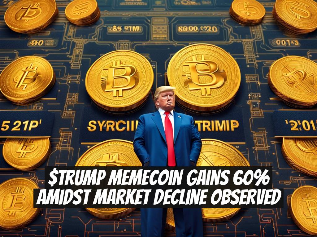 $TRUMP Memecoin Gains 60% Amidst Market Decline Observed