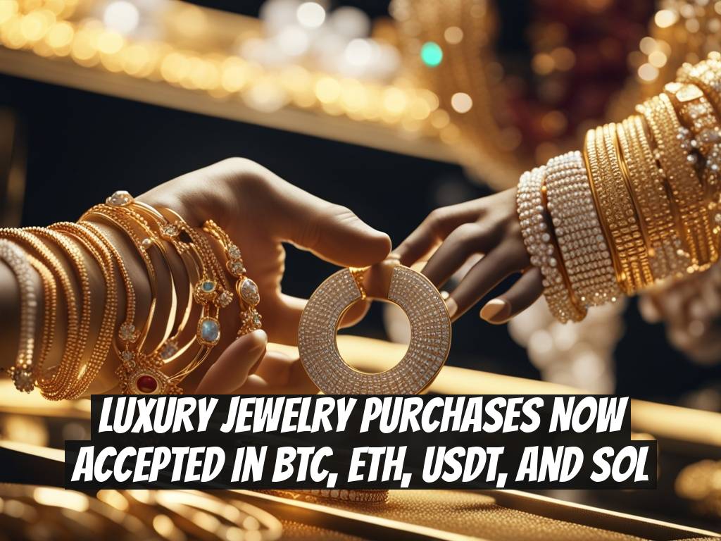 Luxury Jewelry Purchases Now Accepted in BTC, ETH, USDT, and SOL