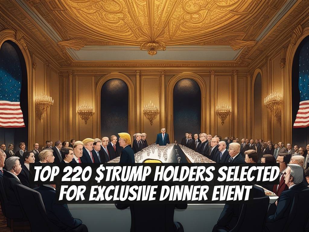 Top 220 $TRUMP Holders Selected for Exclusive Dinner Event