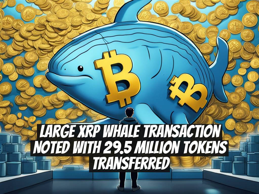 Large XRP Whale Transaction Noted with 29.5 Million Tokens Transferred