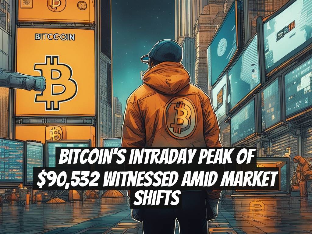 Bitcoin's Intraday Peak of $90,532 Witnessed Amid Market Shifts