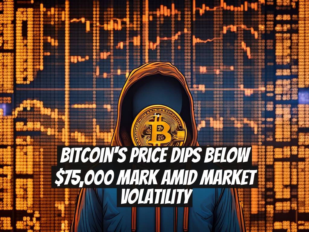 Bitcoin's Price Dips Below $75,000 Mark Amid Market Volatility
